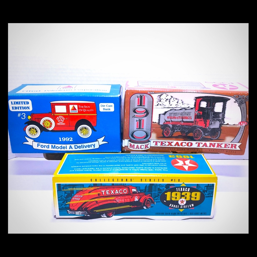 Old diecast car coin bank’s